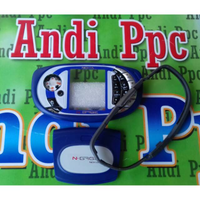 Casing Nokia N-GAGE qd Ngage qd Biru Dan Karet