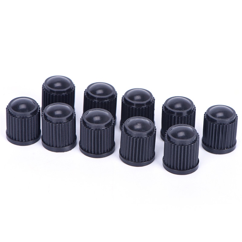 {LUCKID}50 x Black Plastic Car Truck Auto Wheels Tire Valve Stem Cap Lid Air Dust Cover