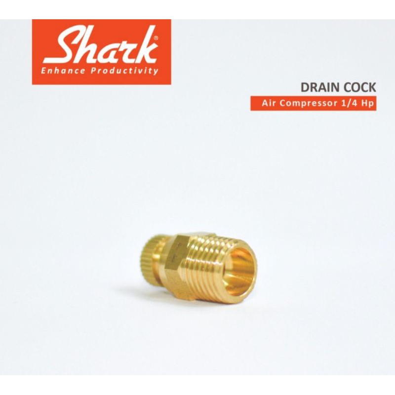 Drain Cock kompressor 1/4-2Hp Shark
