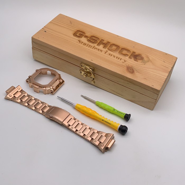 BEZEL GSHOCK GX56 GX 56 CASE PREMIUM STEEL ROSEGOLD