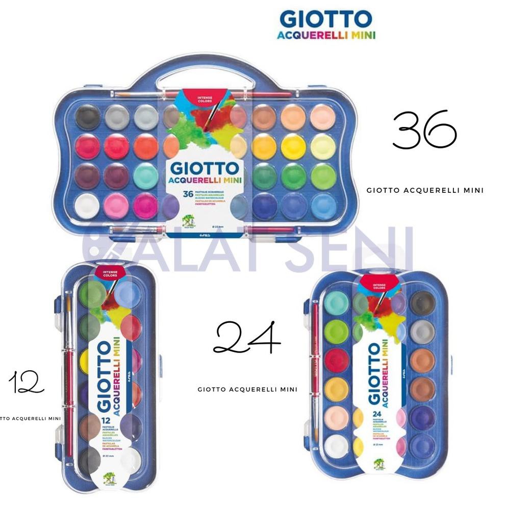 

Giotto Acquerelli Mini Set 12 ,24 ,36 Warna - Watercolor Cake - Cat Air - Giotto (KODE V55)