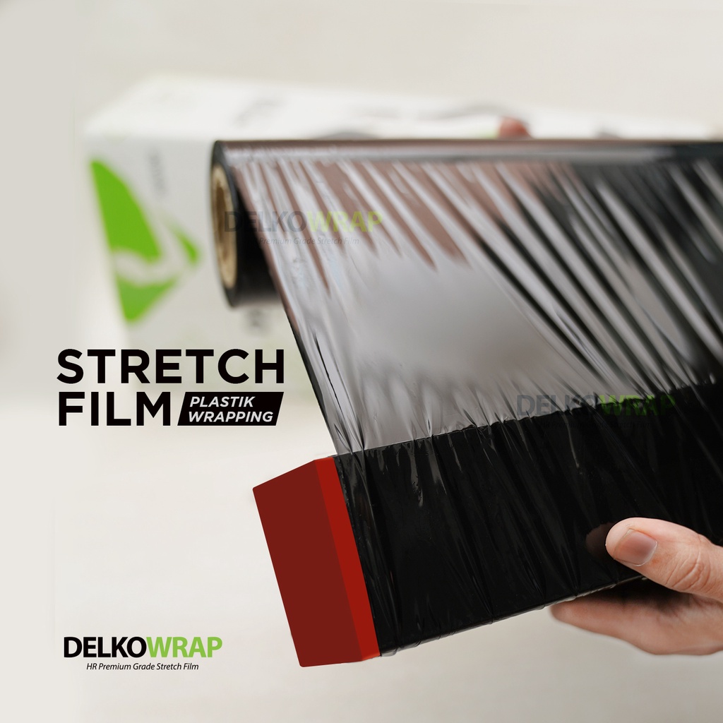 STRETCH FILM / PLASTIK WRAPPING BENING / HITAM 17 UM X 10 CM X 200 M