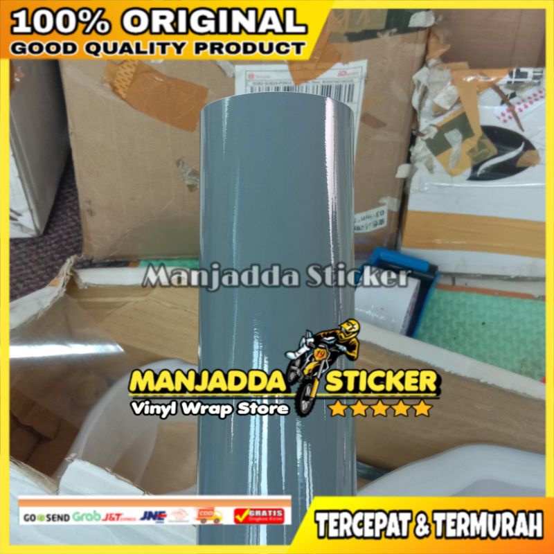 STIKER SKOTLET MOTOR WARNA DARK GREY STIKER MOTOR ABU-ABU
