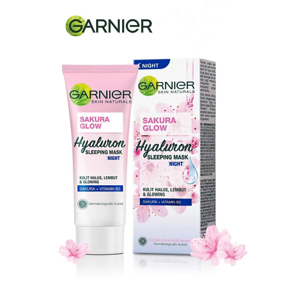Jual Garnier Sakura Glow Hyaluron Sleeping Mask Night Shopee Indonesia