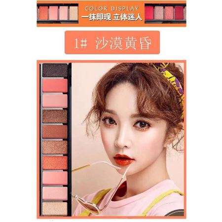 （COD)LAMEILA Fashion Matte Eyeshadow Pallet Makeup 10 warna