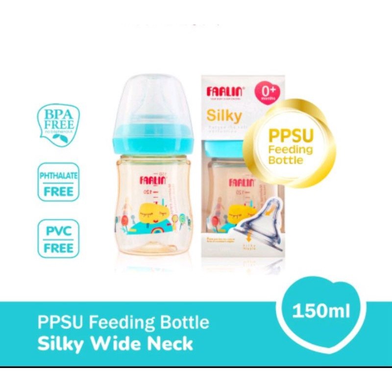 Farlin PPSU Silky Wide Neck Little Artist Feeding Bottle 150 ml