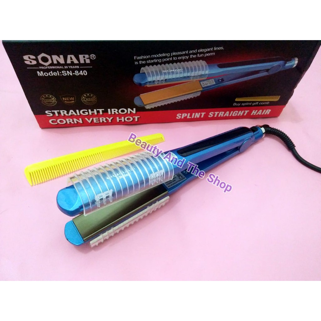 Catok Rambut Lurus dan Keriting sonar sn840
