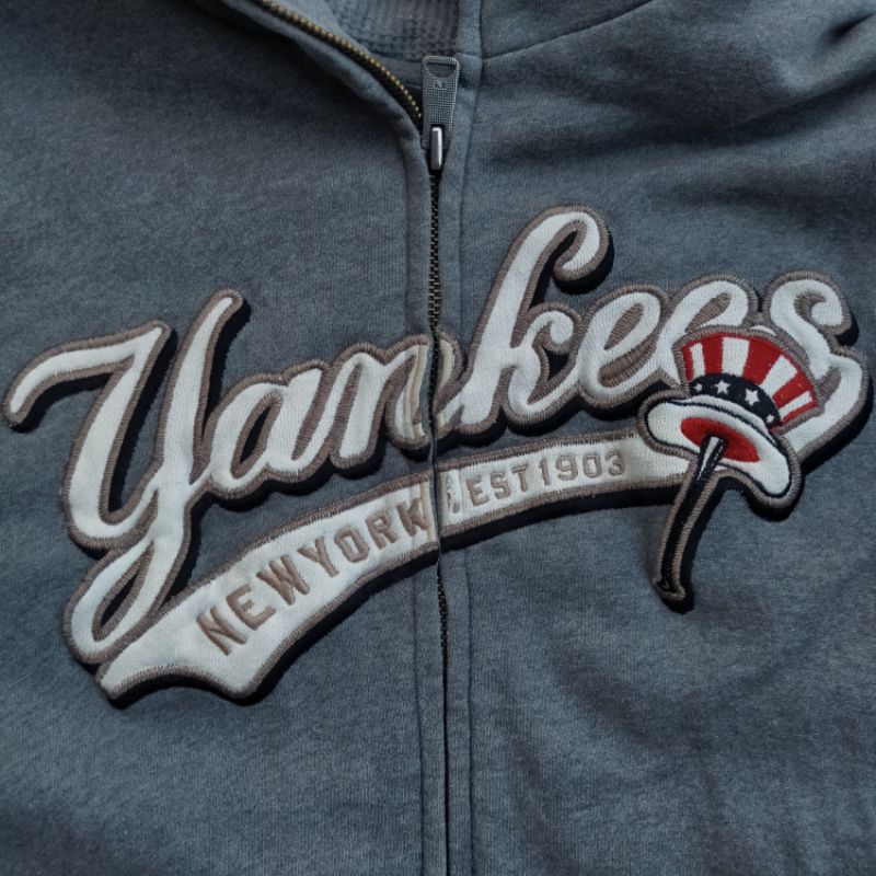 jaket hoodie mlb yankees second bekas preloved