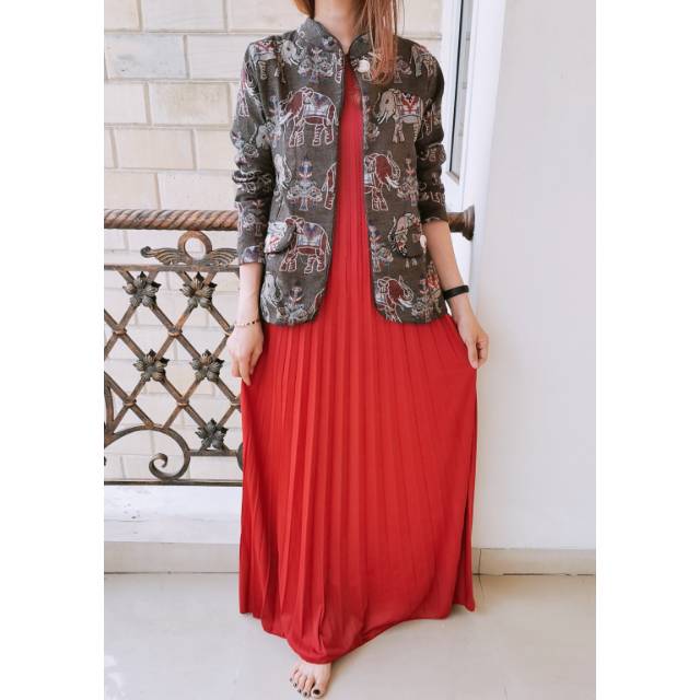 Stelan songket tenun 1set sama dlaman motif Bangkok