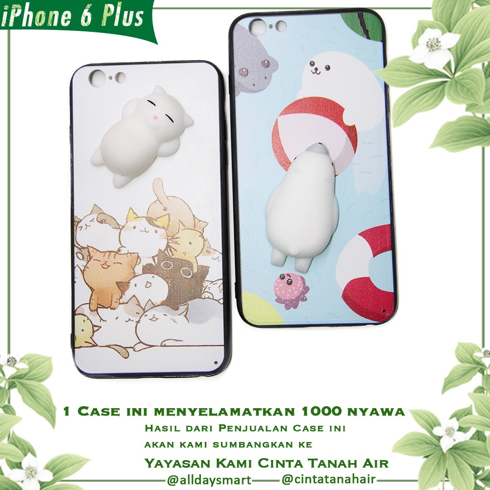 Alldaysmart Hard Case Handphone iPhone Squishy Random Motif (Belanja Sekaligus Beramal)