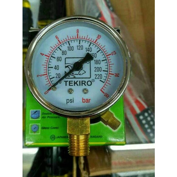 TEKIRO" UKUR TEKANAN 2.5" 16 bar/ PRESSURE GAUGE