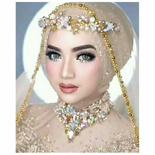 Rainbow Mahkota &amp; Anting Bunga - Headpiece Aksesories Rambut / Kepala - Mahkota Elegan