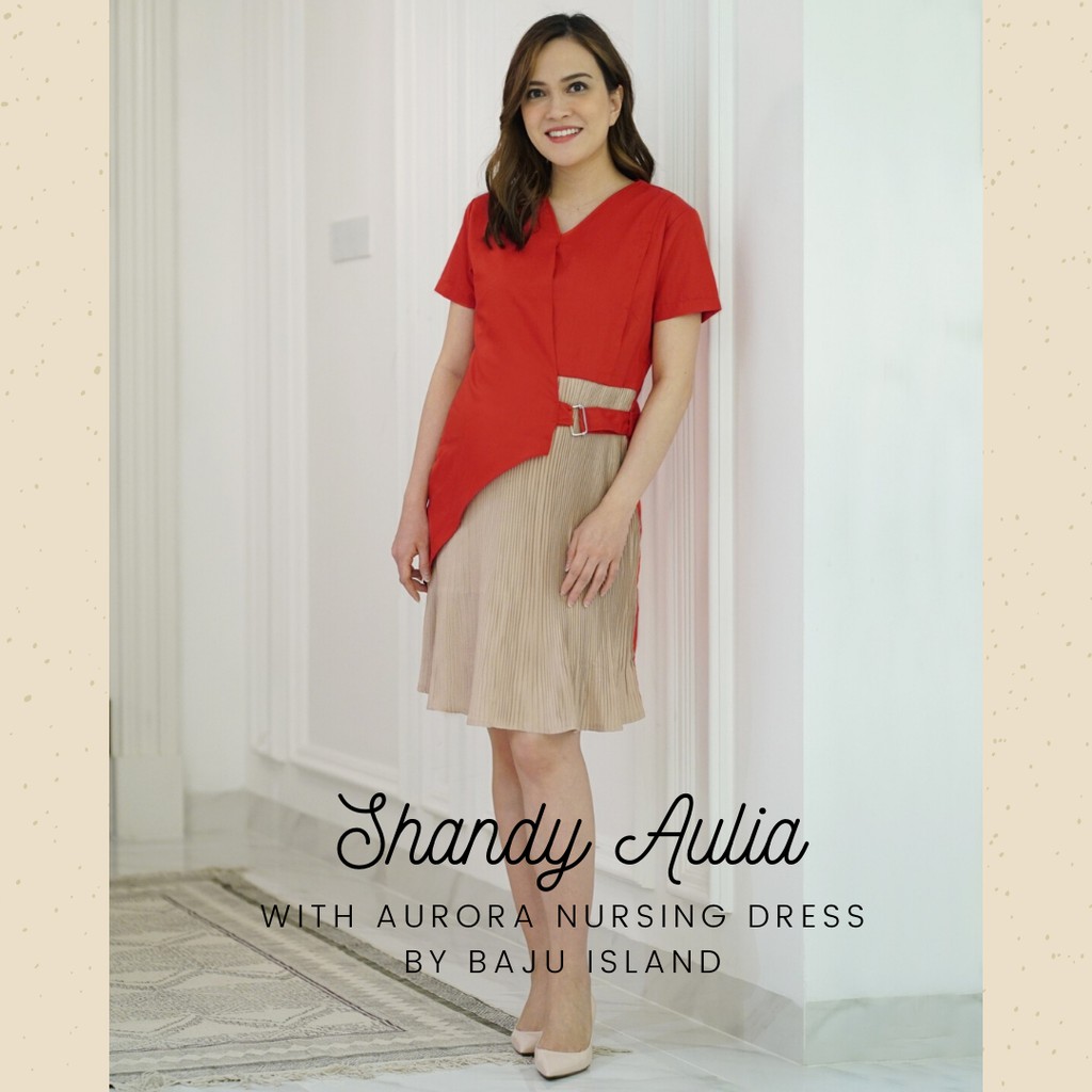 Baju Island- Aurora Baju Hamil Dan Menyusui, Nursing Wear, Maternity Dress, Dress Menyusui dan Hamil