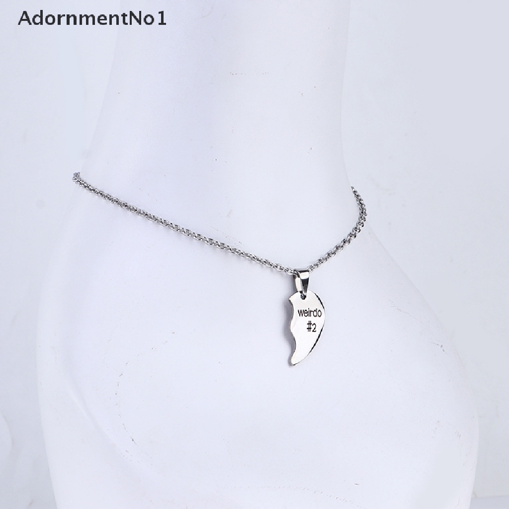 (AdornmentNo1) Weirdo 1 &amp; Weirdo 2 Kalung Rantai Dengan Liontin Hati Batu Kelahiran Untuk Wanita Charms