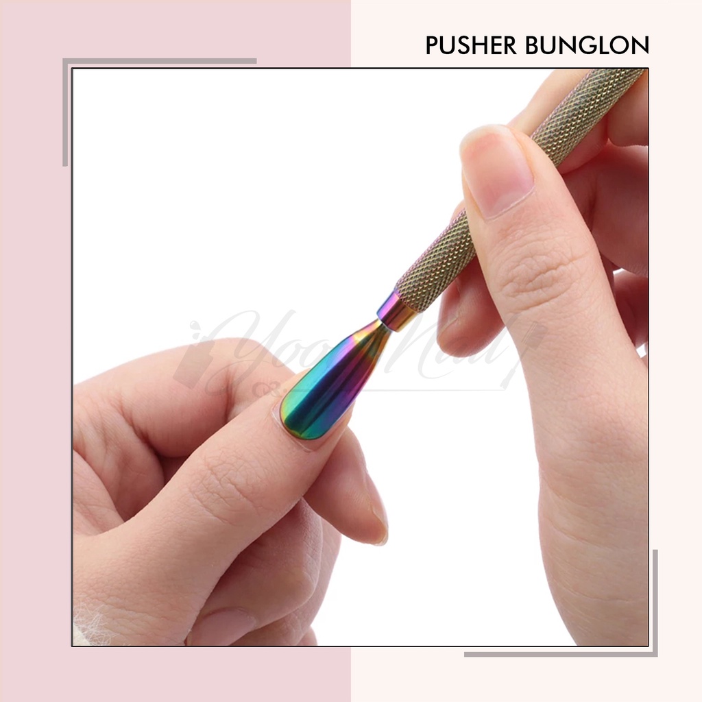 Pusher Bunglon cuticle pusher manicure nail art pendorong kutikula