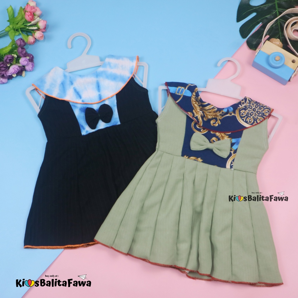 (0-6 Bulan) Dress Cantika Baby New Born / Dres Yukensi Anak Perempuan Pakaian Bayi Baju Murah babycinnamon