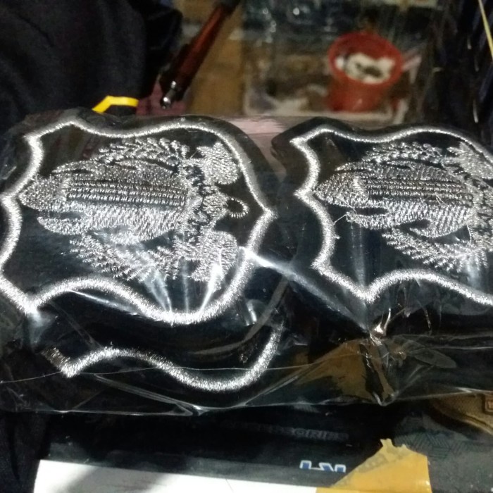 r404mjt Emblem Topi Pet Satpam Model Bordir Rg050Rg