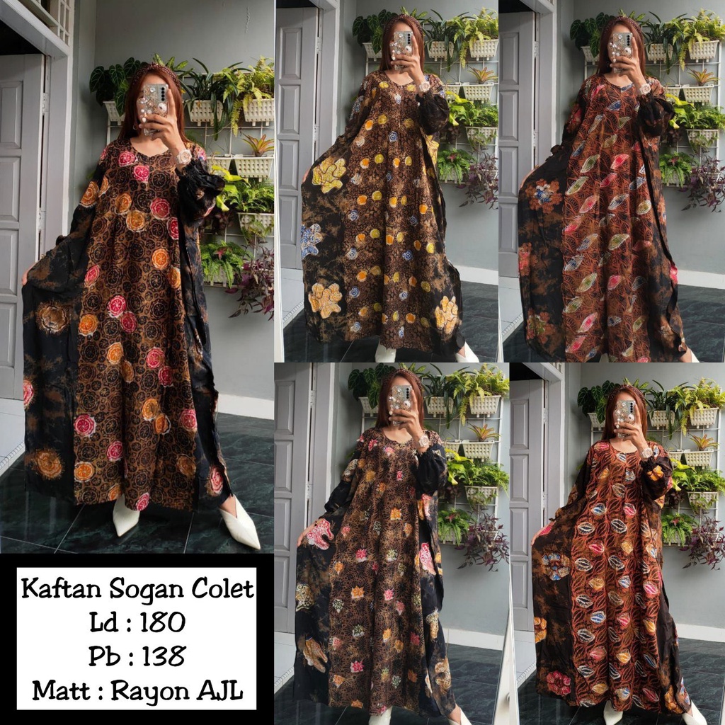 Kaftan - Kaftan Sogan Colet - Kaftan Cap - Kaftan Batik - Kaftan Fashion - Kaftan Syar'i - Kaftan Hi