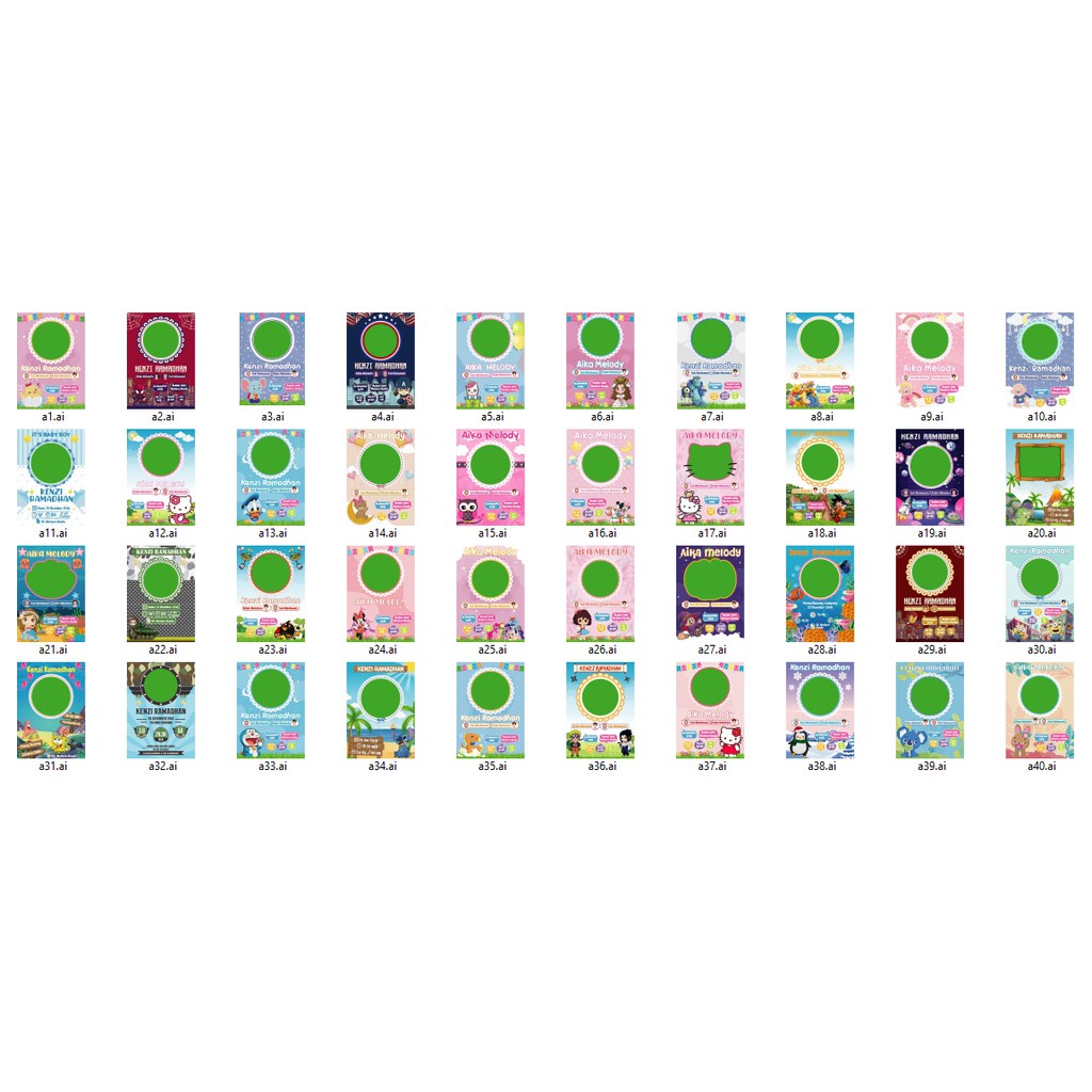 100 Biodata Baby Full Version V1 - Photoshop &amp; Coreldraw