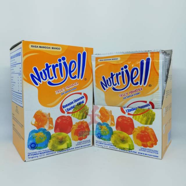 

Nutrijell Eco Mangga Box/ Jeli Bubuk Instan Rasa Mangga 10gr (12pcs)