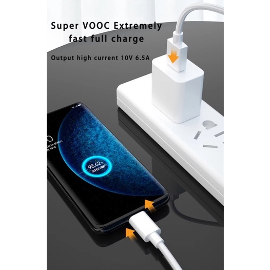 KABEL DATA REALME 5 PRO / XT / X2 PRO USB TYPE C SUPER VOOC