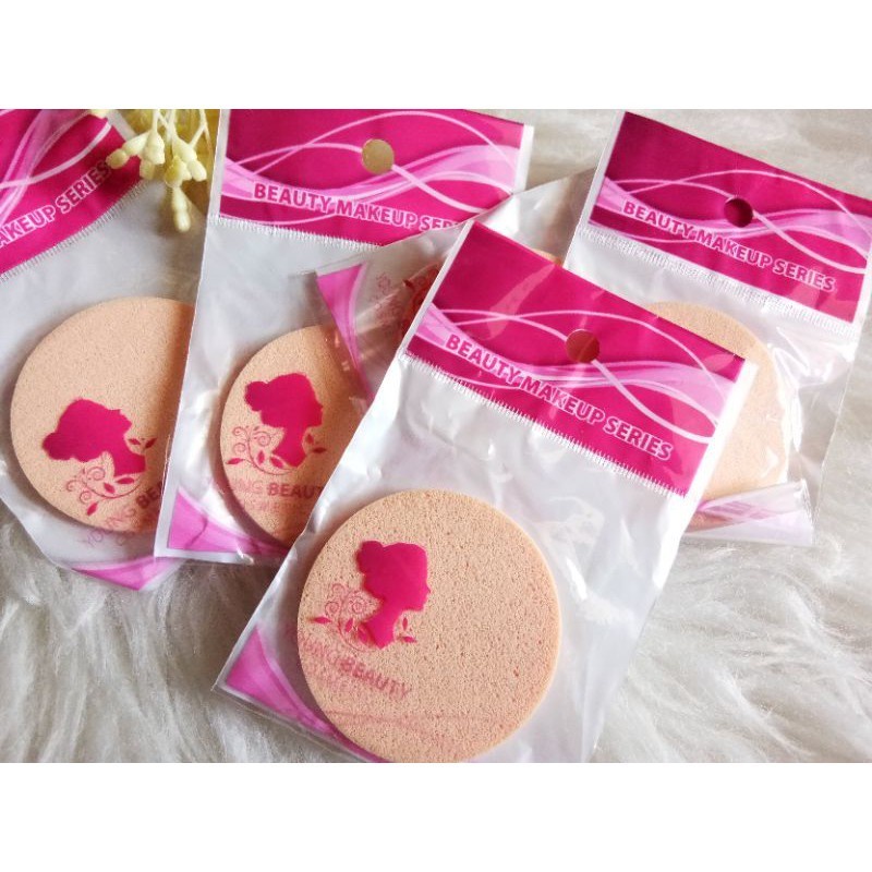 Rembuk Spons bulat Spons Make Up Bedak