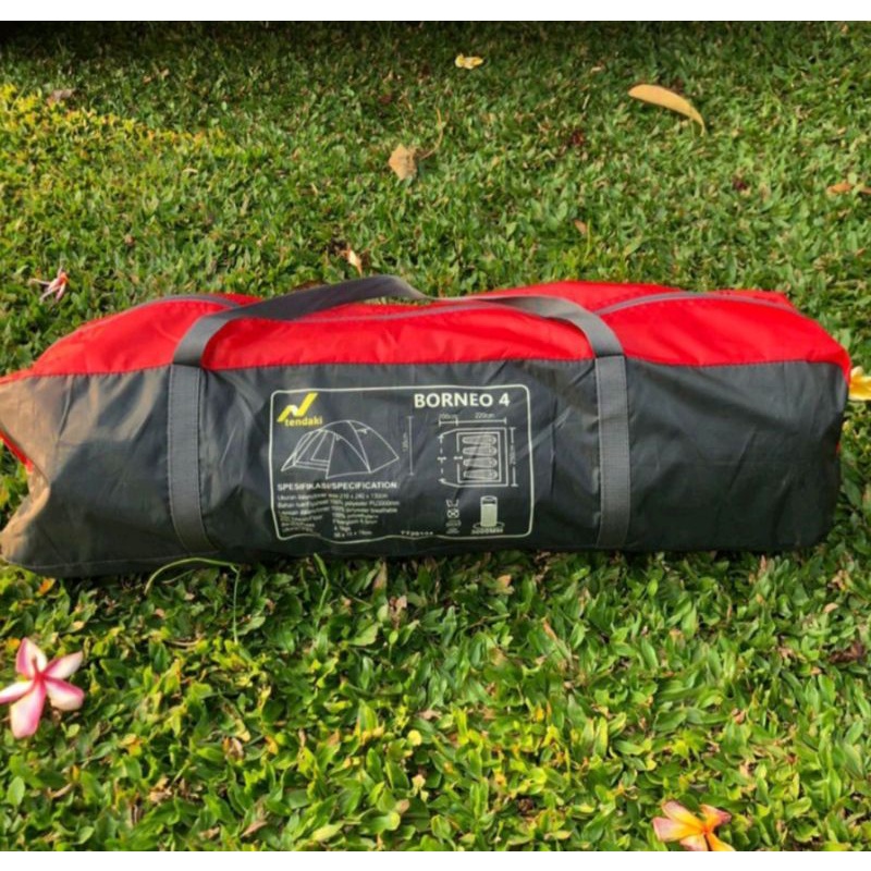 tas tenda waterproof kapasitas 2 sampai 4 / carry bag tendaki Borneo great outdoor / tempat tenda un