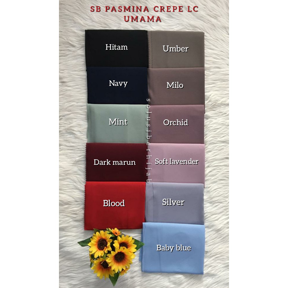 AV - HIJAB PASHMINA CREPE LASER CUT UMAMA / HIJAB POLOS PREMIUM TERMURAH