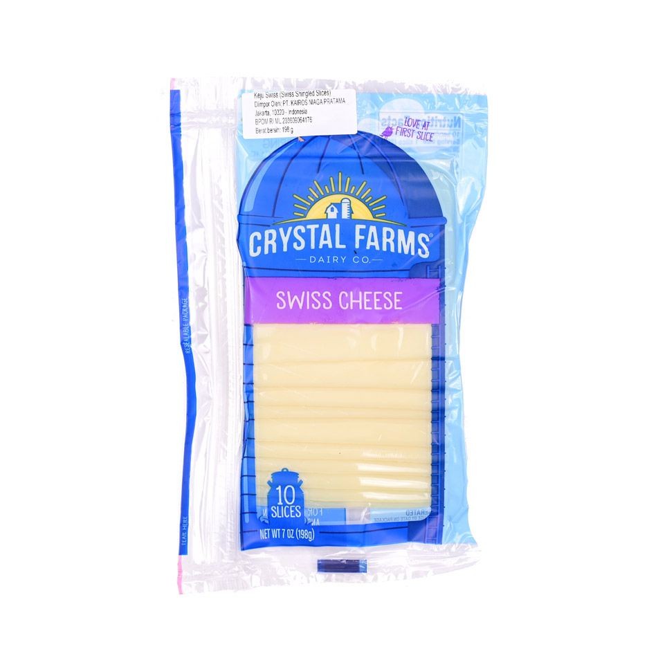 

Crystal farms swiss cheese 226 gr