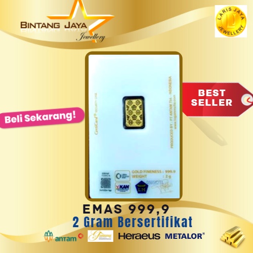 LOGAM MULIA EMAS ANTAM 2GR CERTIEYE PRESS BERSERTIFIKAT TERMURAH