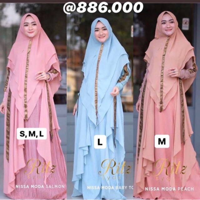 SALE... Nissa Moda set syari by Ritz