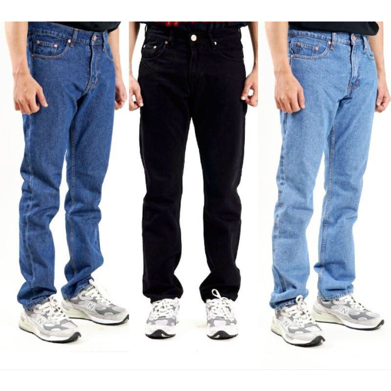 CELANA JEANS PRIA PANJANG STANDAR REGULER BASIC PANTS CELANA JEANS PRIA PANJANG STANDAR REGULER BASIC PANTS