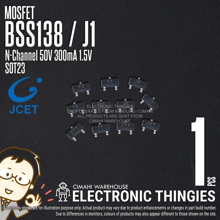 BSS138 SOT23 JCET J1 MOSFET SMD