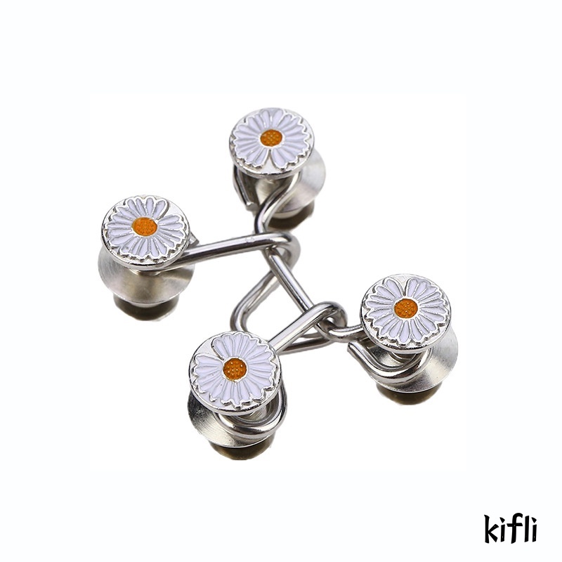 Kancing Jeans Logam,Simple Adjustable Kancing Pengait,Celana Panjang Desain Kait Pengecil Lingkar Pinggang,Bisa Dilepas