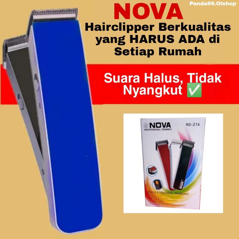 Cukur Nova NS216 Cukur Jenggot/Hair Clipper Rambut Hair Trimmer NOVA NS216