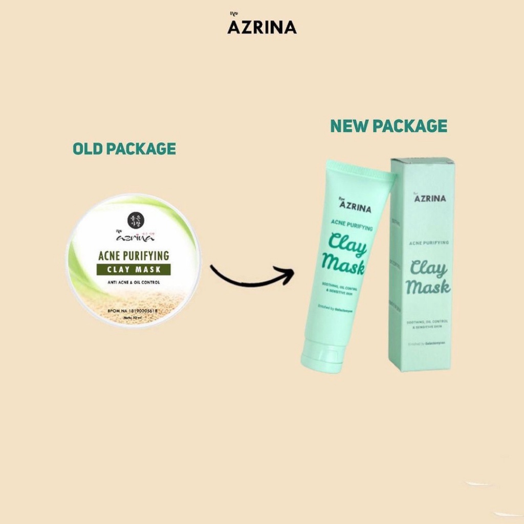 [ FREE GIFT ] Azrina Acne Purifying Clay Mask - Masker Wajah 50ml