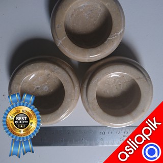 asbak asliapik dari marmer model bulat unik ukuran diameter 8 cm #1