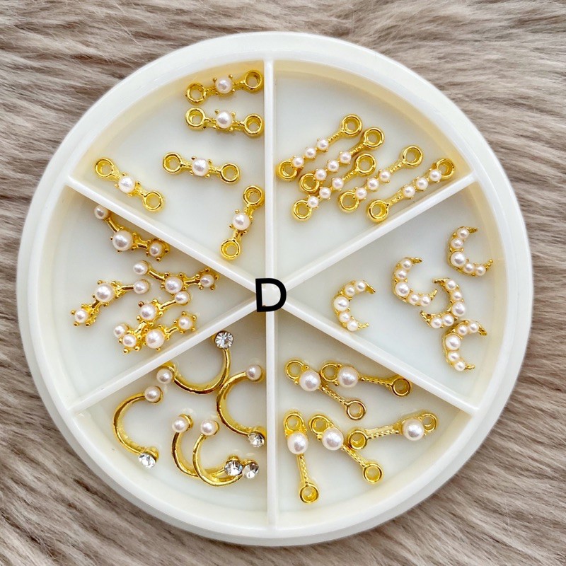 6pcs acc wheel nailart gems nail charms swarovski crytal ab nail art pearl