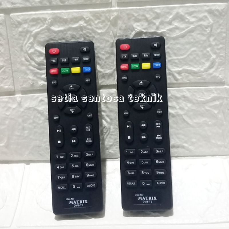 Remote dvb t2 matrix apel merah