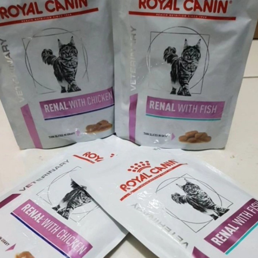 ROYAL CANIN RENAL WITH FISH CAT POUCH 85 GR - Fish