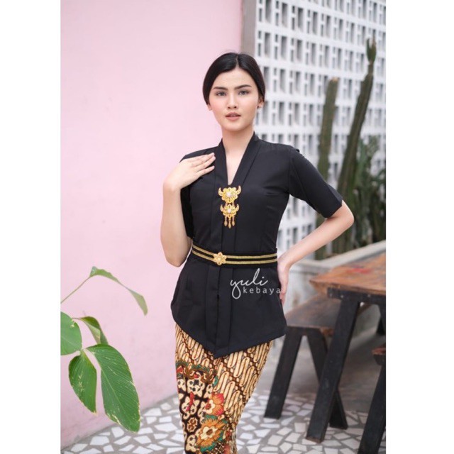 Set Kebaya Bali Murah Kartini Mostcrep Hitam