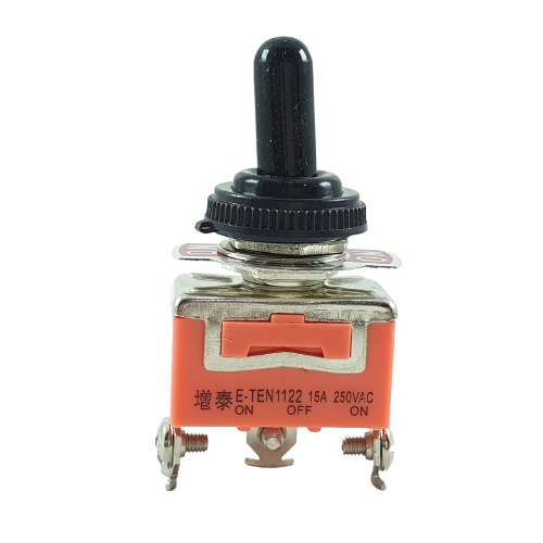 Toggle Switch 3 Pin On Off On ETEN 1122 Saklar Togle Kaki 3p 15A E-TEN