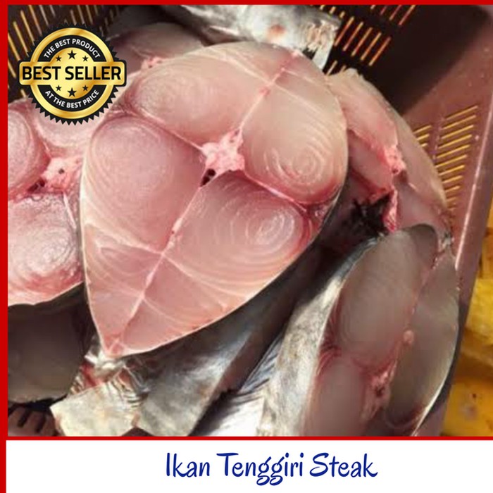 Ikan Tenggiri Steak Premium / Tenggiri Potongan Murah @1kg Frozen