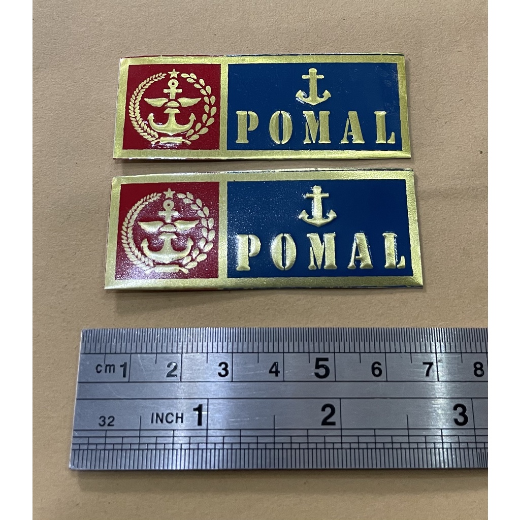 Sticker Plat Pomal - Stiker Plat POM AL  - Stiker POMAL Mobil - Stiker Motor POMAL