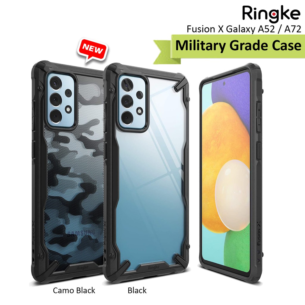 Case Samsung Galaxy A52 A52s A72 Ringke Fusion X Original Casing