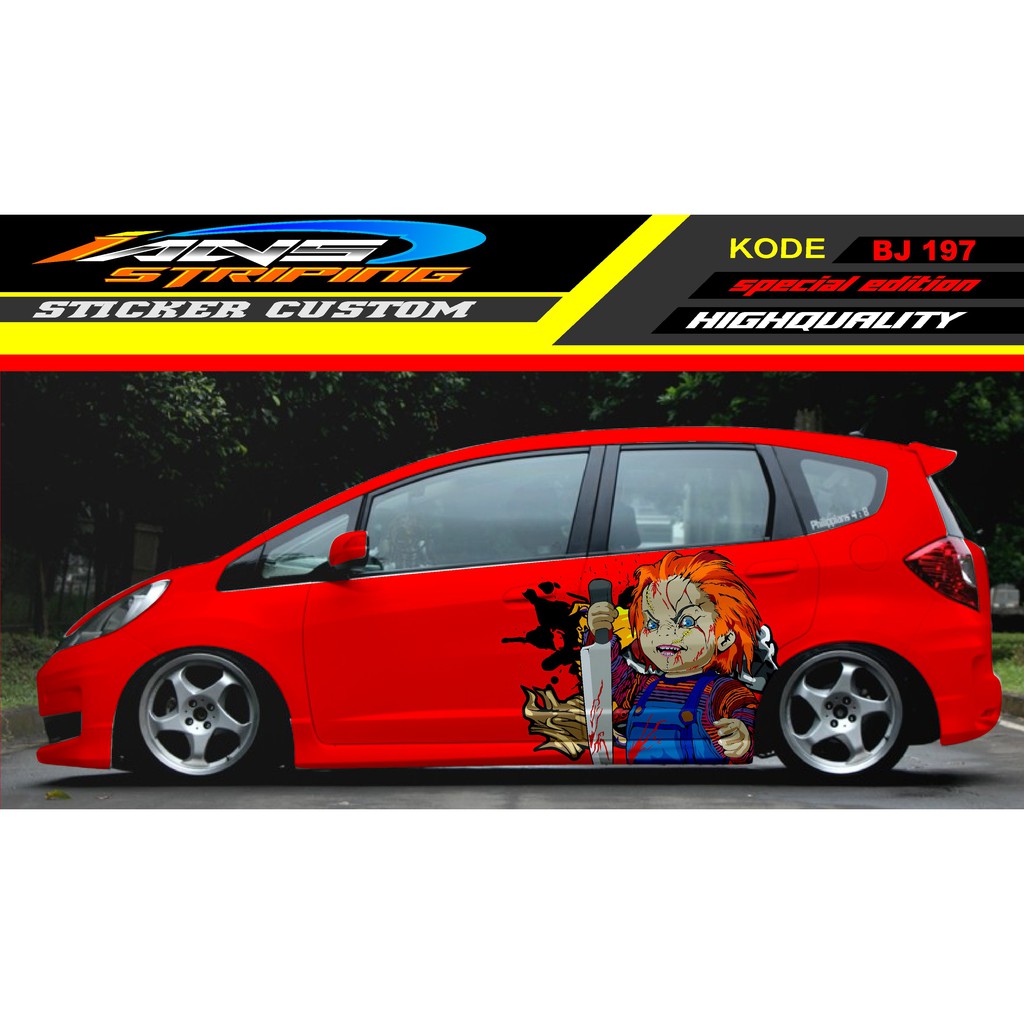 STICKER MOBIL HONDA JAZZ / DECAL STICKER MOBIL / STIKER MOBIL / STRIKER DECAL MOBIL