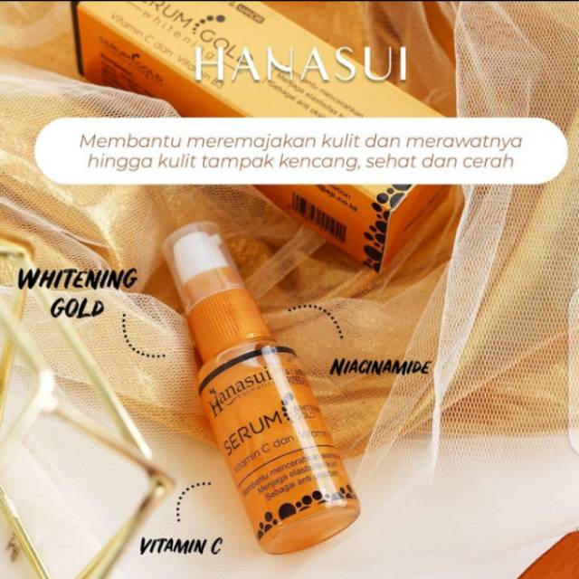 (Bisa C.O.D) Serum Gold Whitening Hanasui