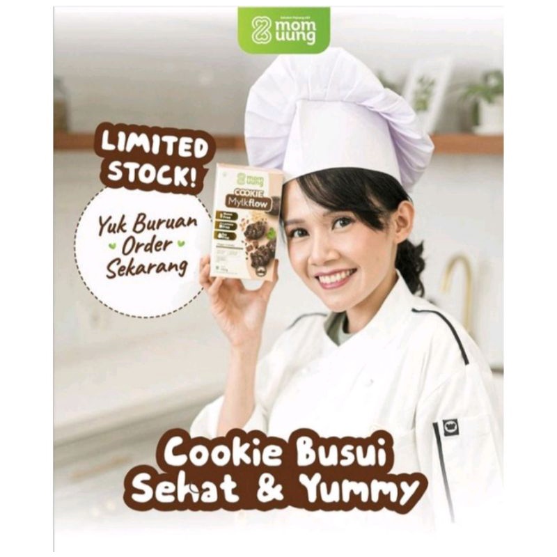 MOM UUNG - Cookie Mylkflow 150gr / Cookies Booster Asi / Kukus Cemilan Sehat Busui