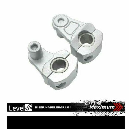 riser peninggi stang universal - riser stang silver