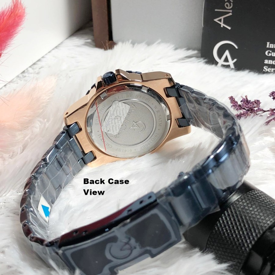 ORIGINAL Jam Tangan Wanita Alexandre Christie Stainles AC 6141 / AC6141 / 6141 Garansi Resmi 1 Tahun